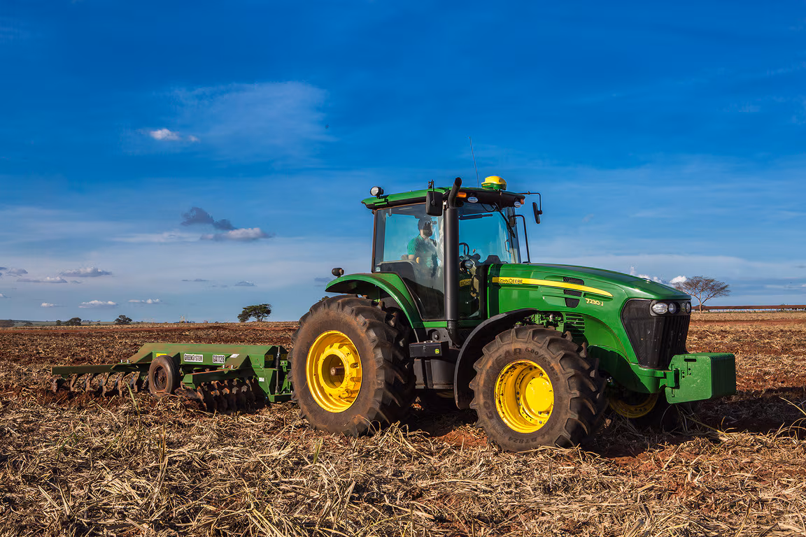 Tractor en acción