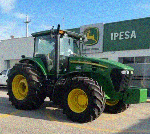 Tractor en acción